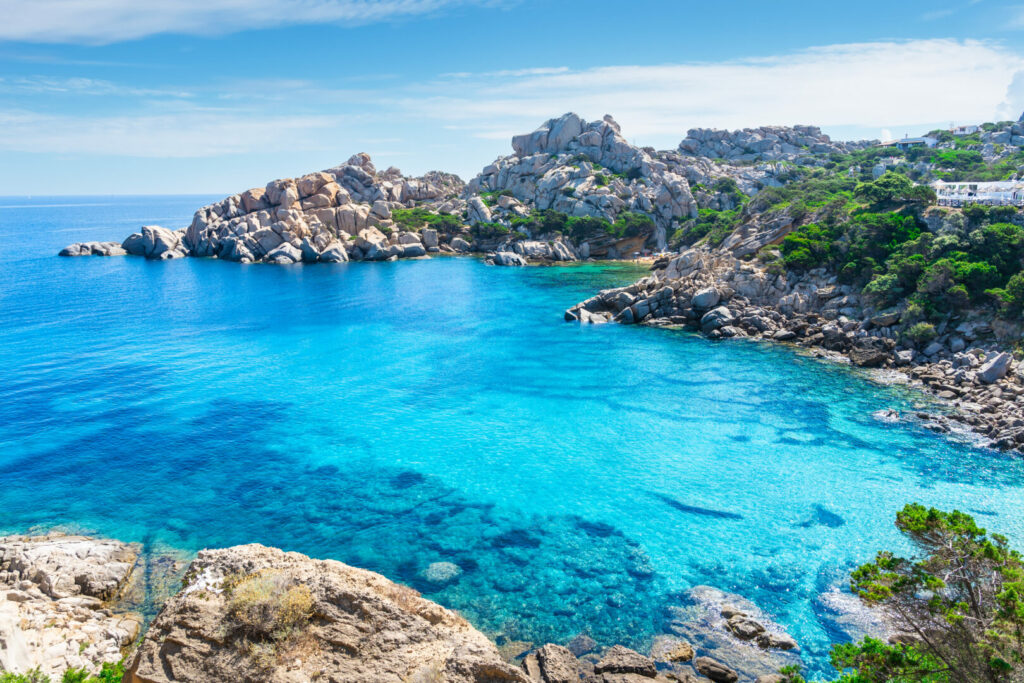 Beautiful italian island Sardinia in mediterranean sea.